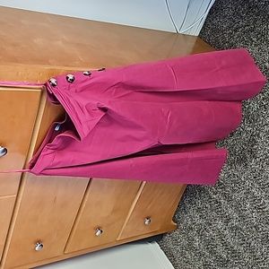 Mauve shirt side button